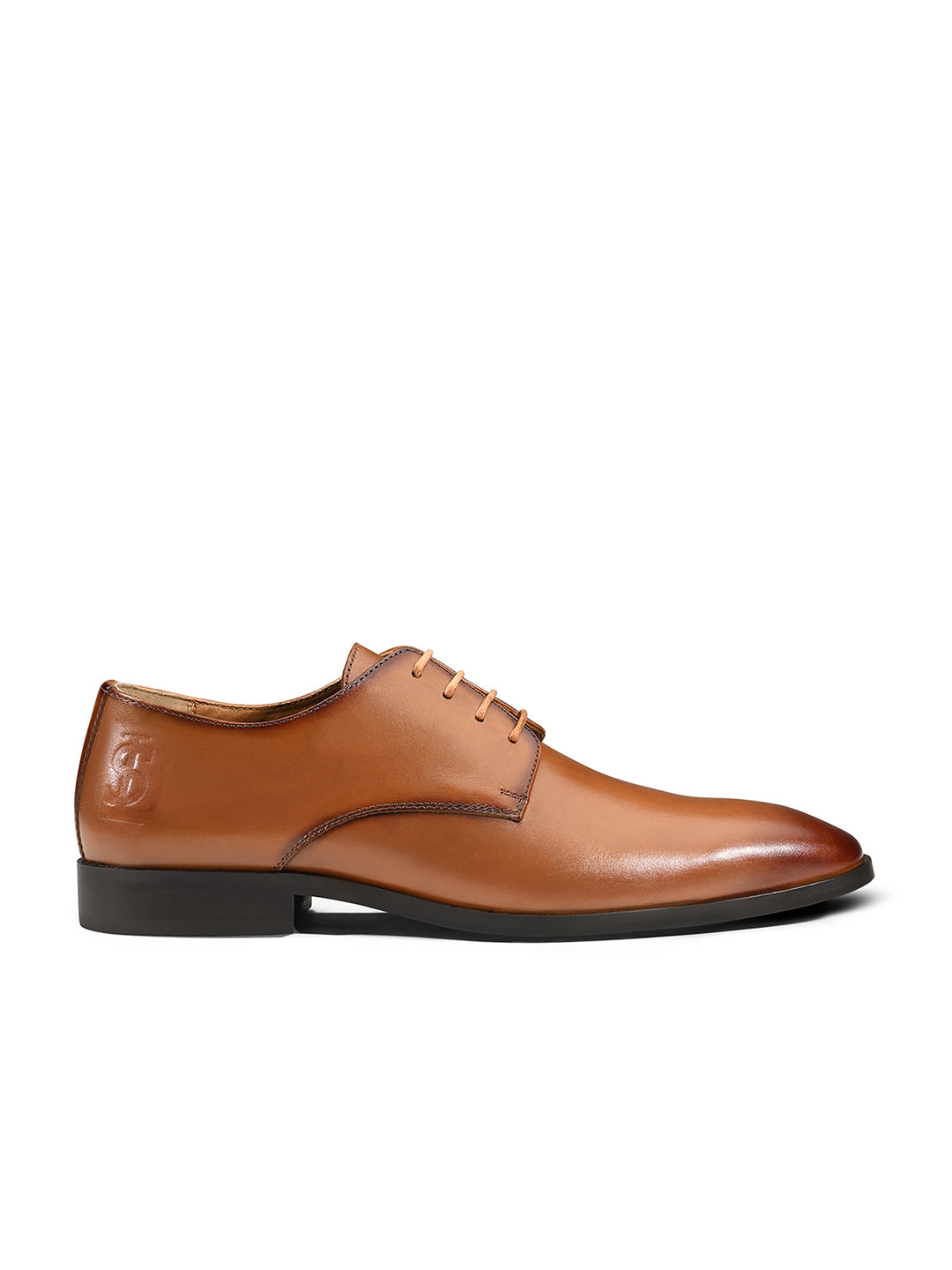 Russet Tan Italian Crust Leather Formal Derby