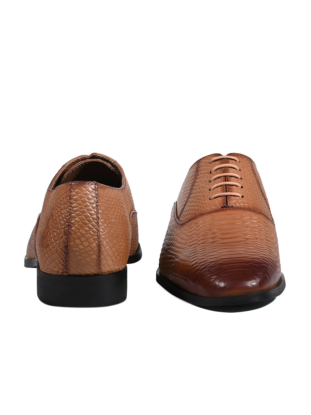 Russet Tan Italian Crust Leather Formal Derby