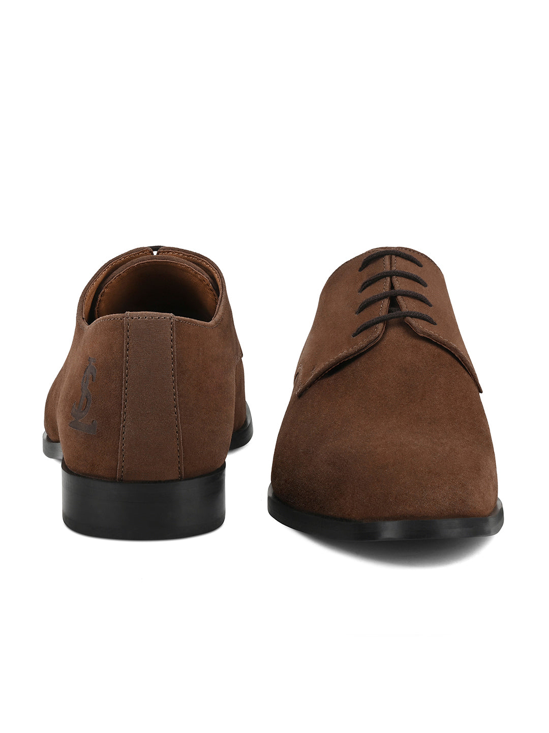 Brunette Brown Casual Lace-Up Derby Shoes