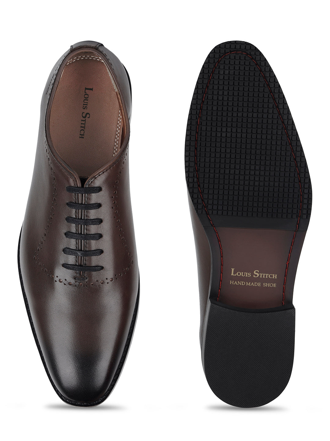 Brunette Brown Egyptian Crust Leather Derby Style Comfortable Laceup Shoes