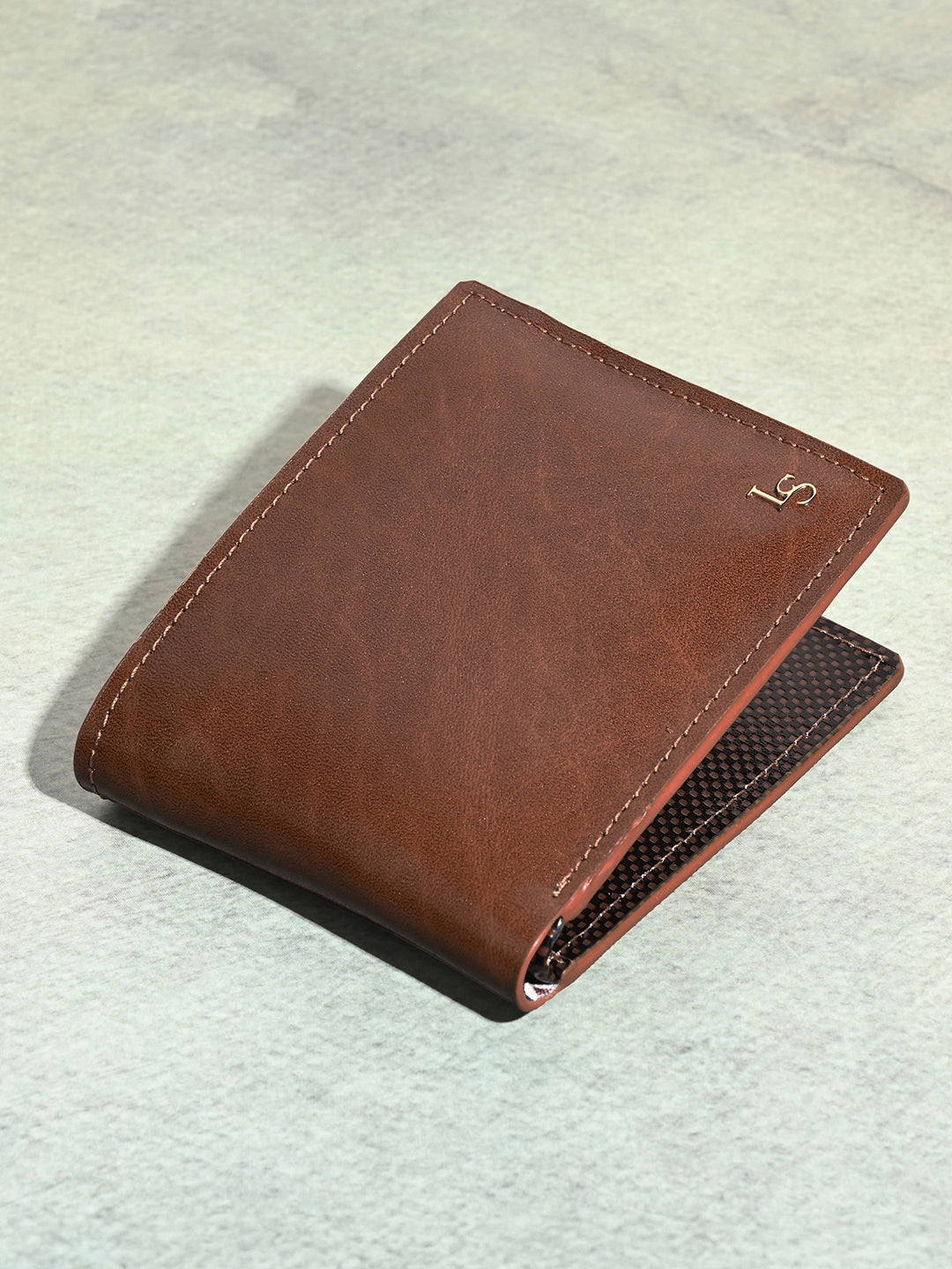 Tan Spanish Leather Bifold Wallet for Men RFID Protected
