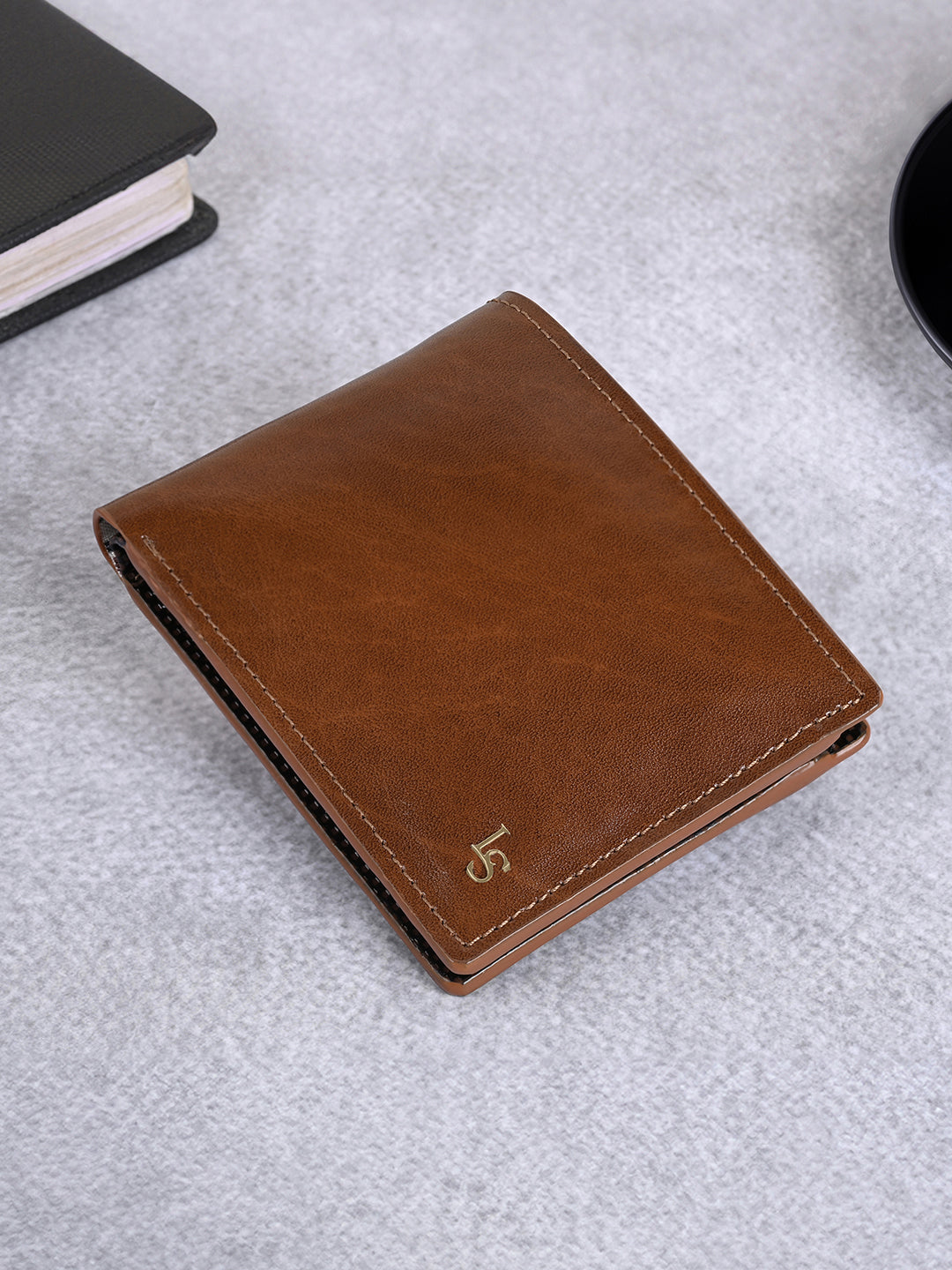 Tan Spanish Leather Bifold Wallet for Men RFID Protected