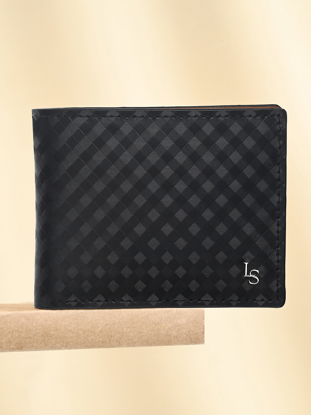 Jet Black Spanish Leather Bifold with RFID Protection