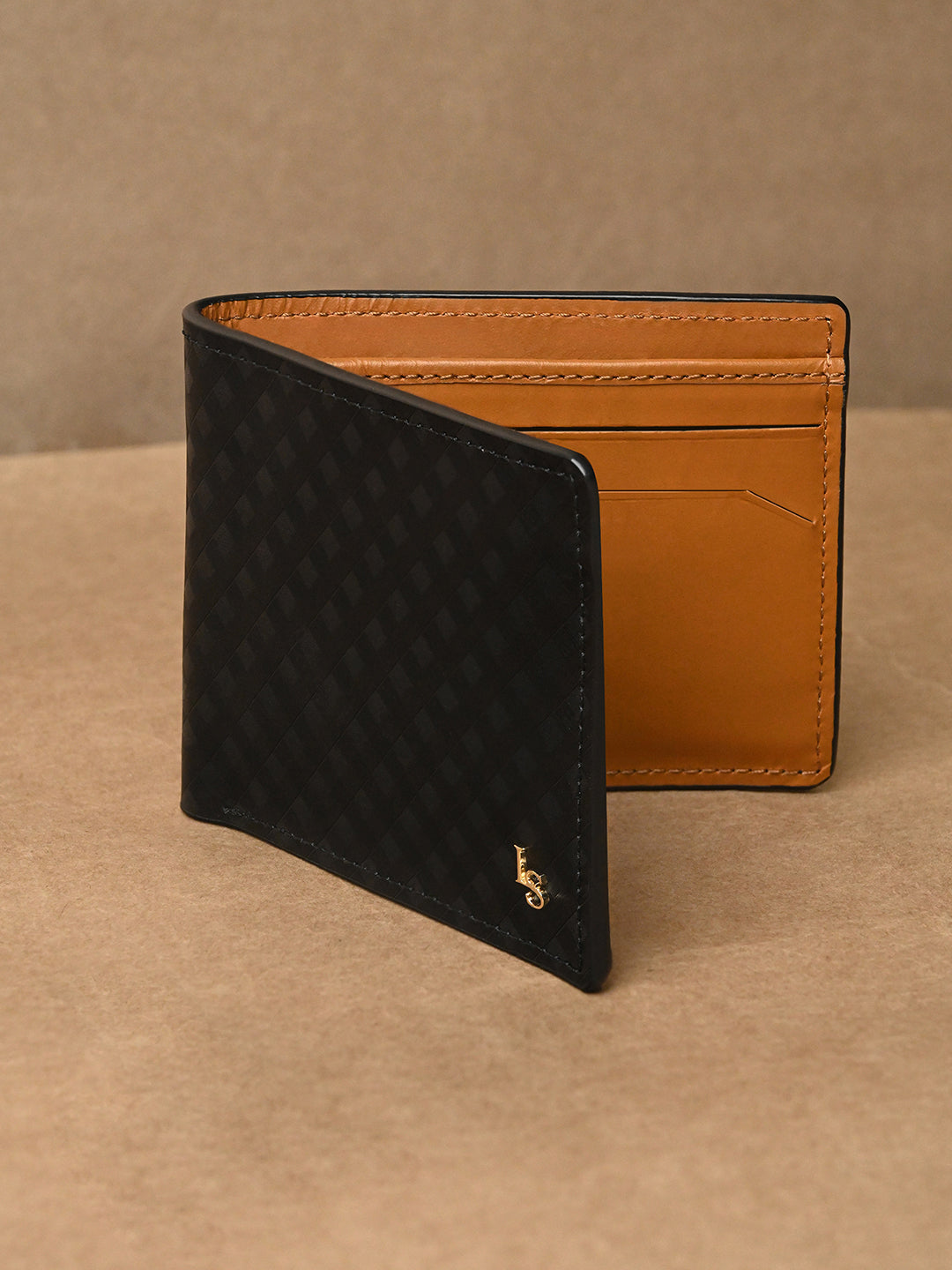 Jet Black Spanish Leather Bifold with RFID Protection