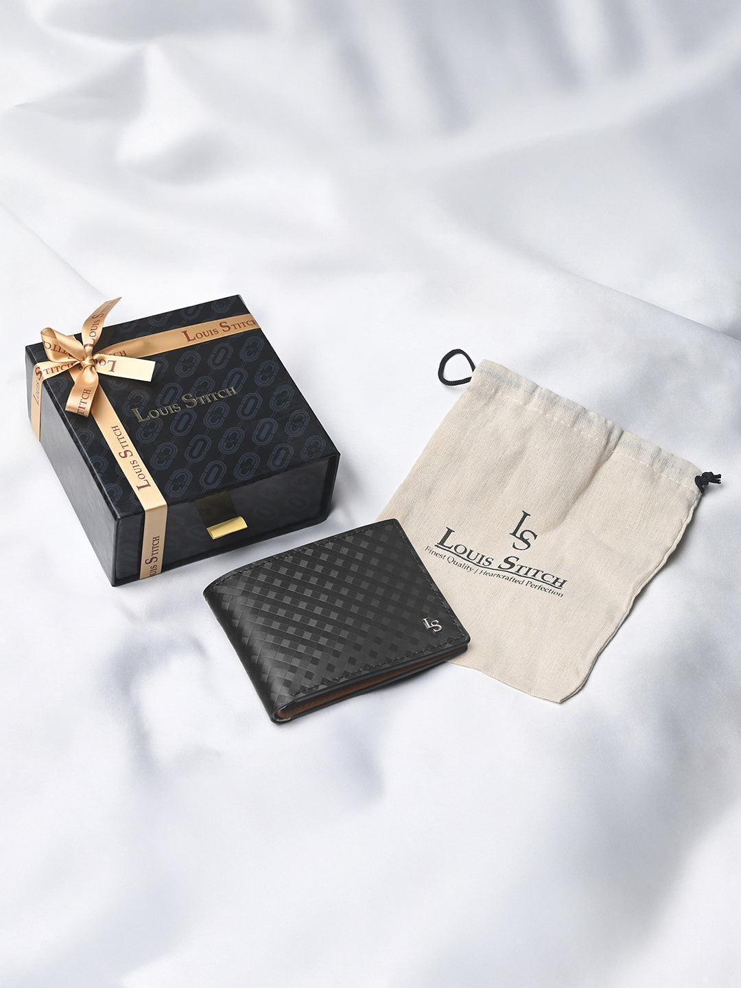 Jet Black Spanish Leather Bifold with RFID Protection