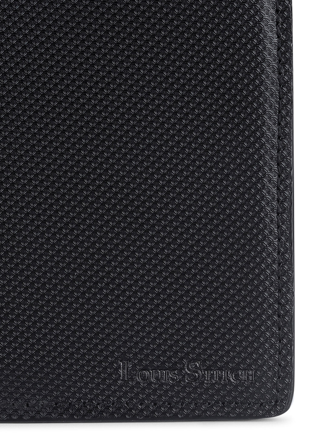 Spanish Leather Slim Two Fold Wallet for Men RFID Protected Black