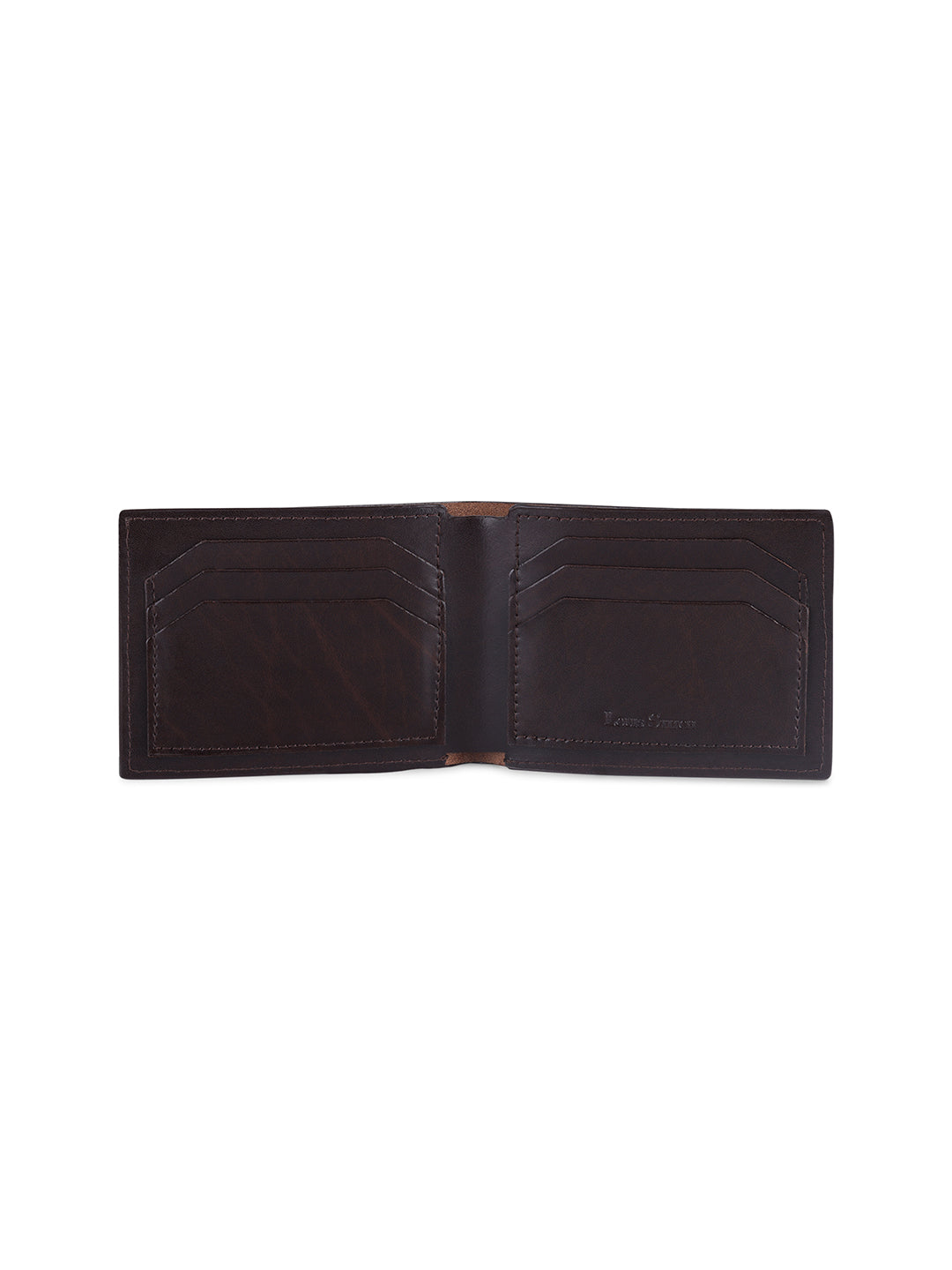 Spanish Leather Men Brown Bifold Wallet RFID Protected