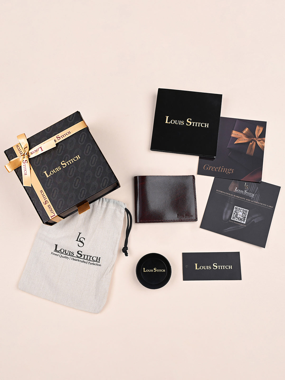 Spanish Leather Men Brown Bifold Wallet RFID Protected