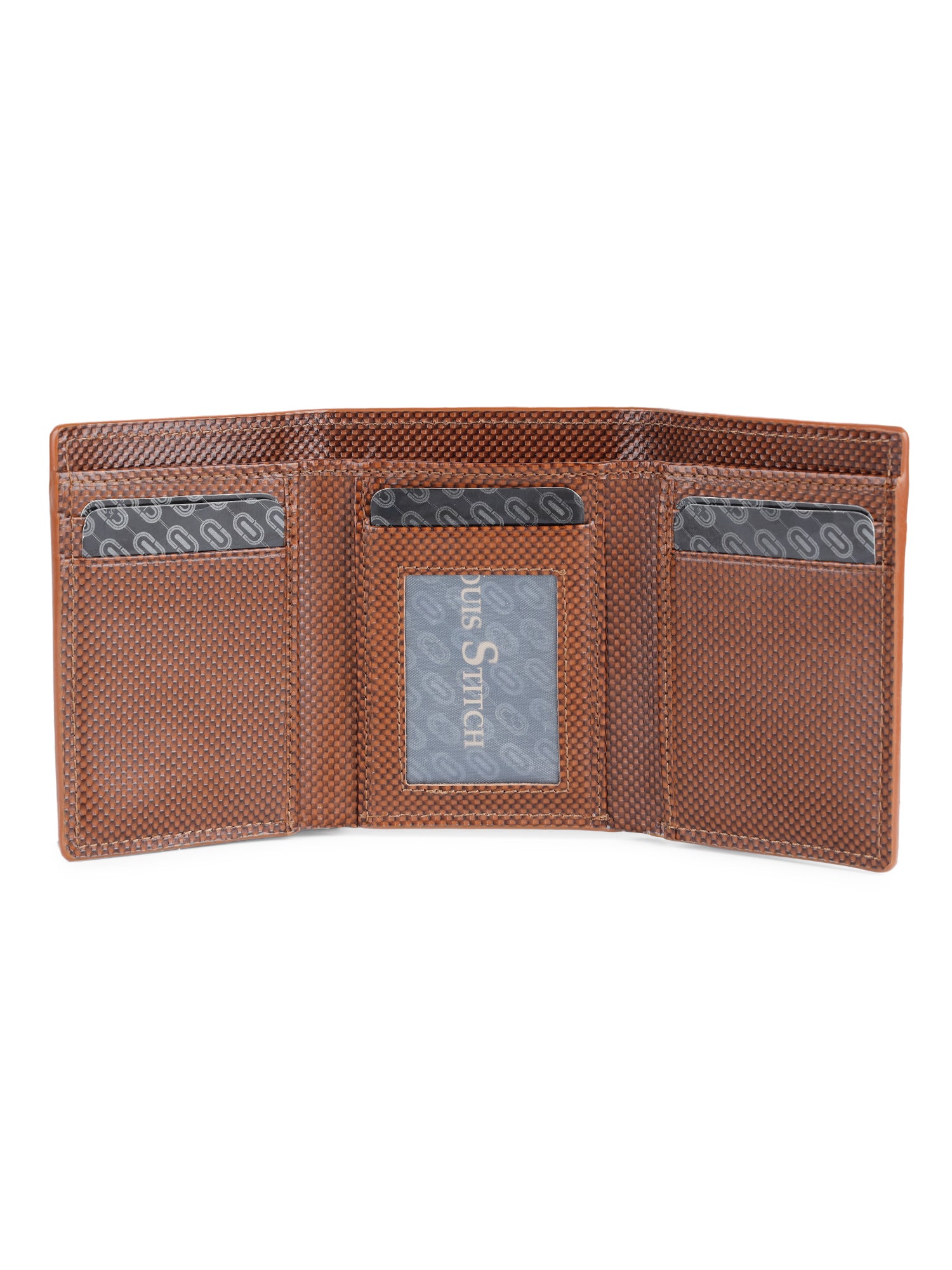 Spanish Leather Trifold Men Wallet Tan RFID Protected