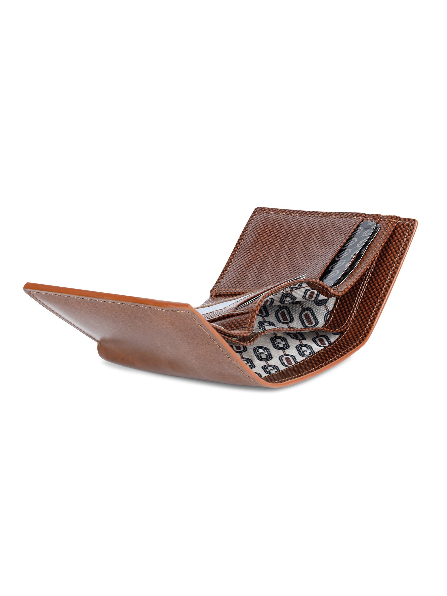 Spanish Leather Trifold Men Wallet Tan RFID Protected