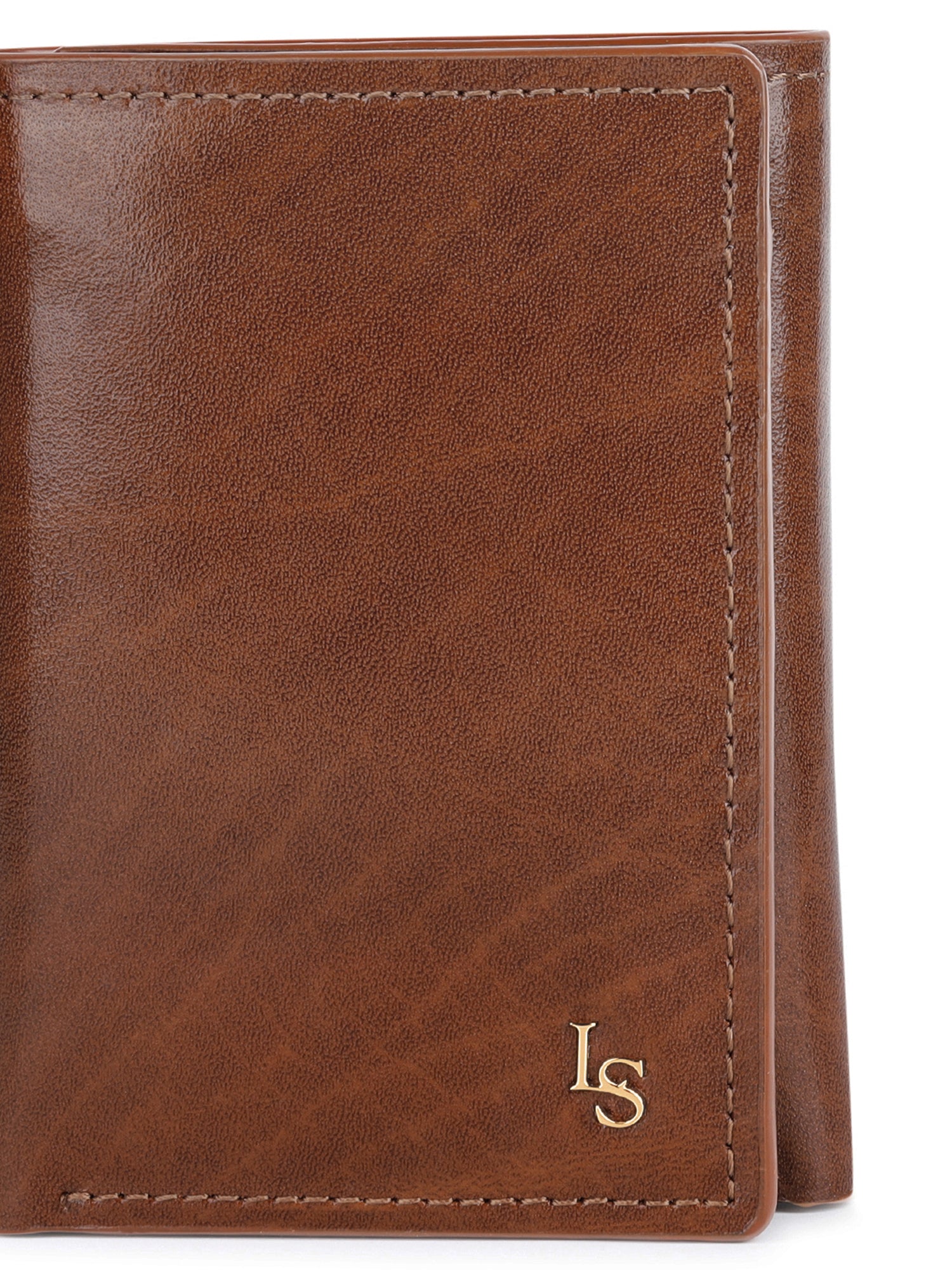 Spanish Leather Trifold Men Wallet Tan RFID Protected