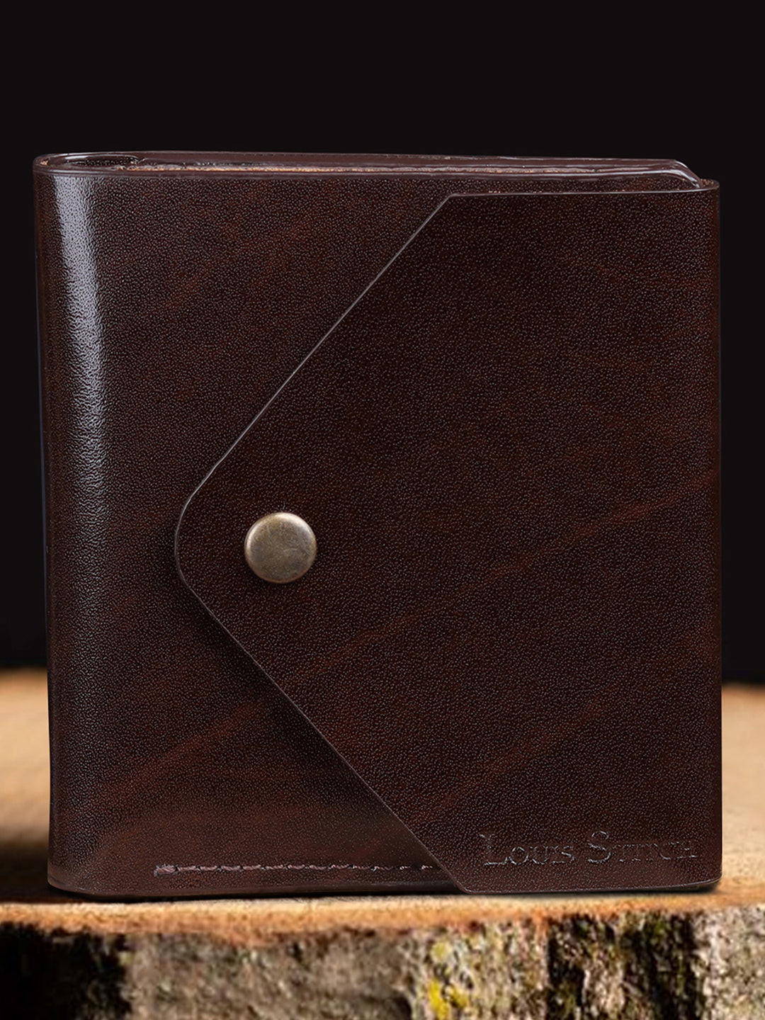 Men's Brown Spanish Leather Bifold Wallet with RFID Protection