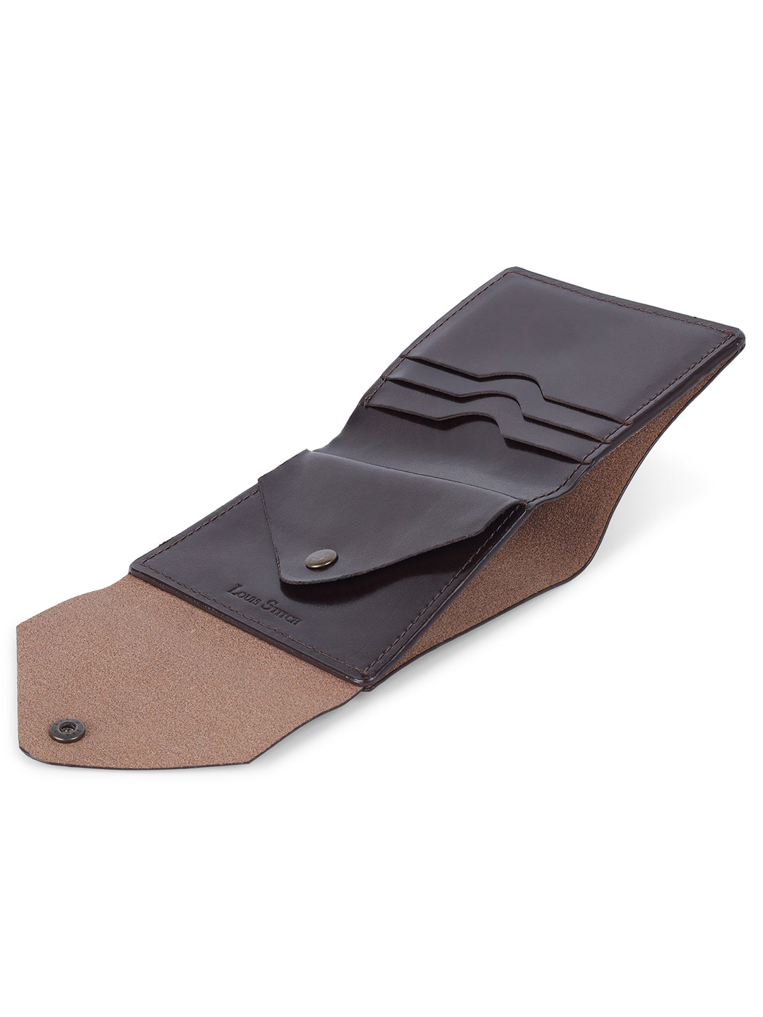 Men's Brown Spanish Leather Bifold Wallet with RFID Protection