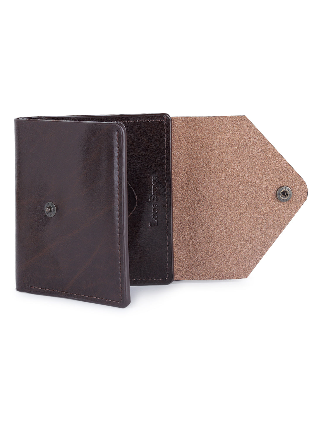 Men's Brown Spanish Leather Bifold Wallet with RFID Protection