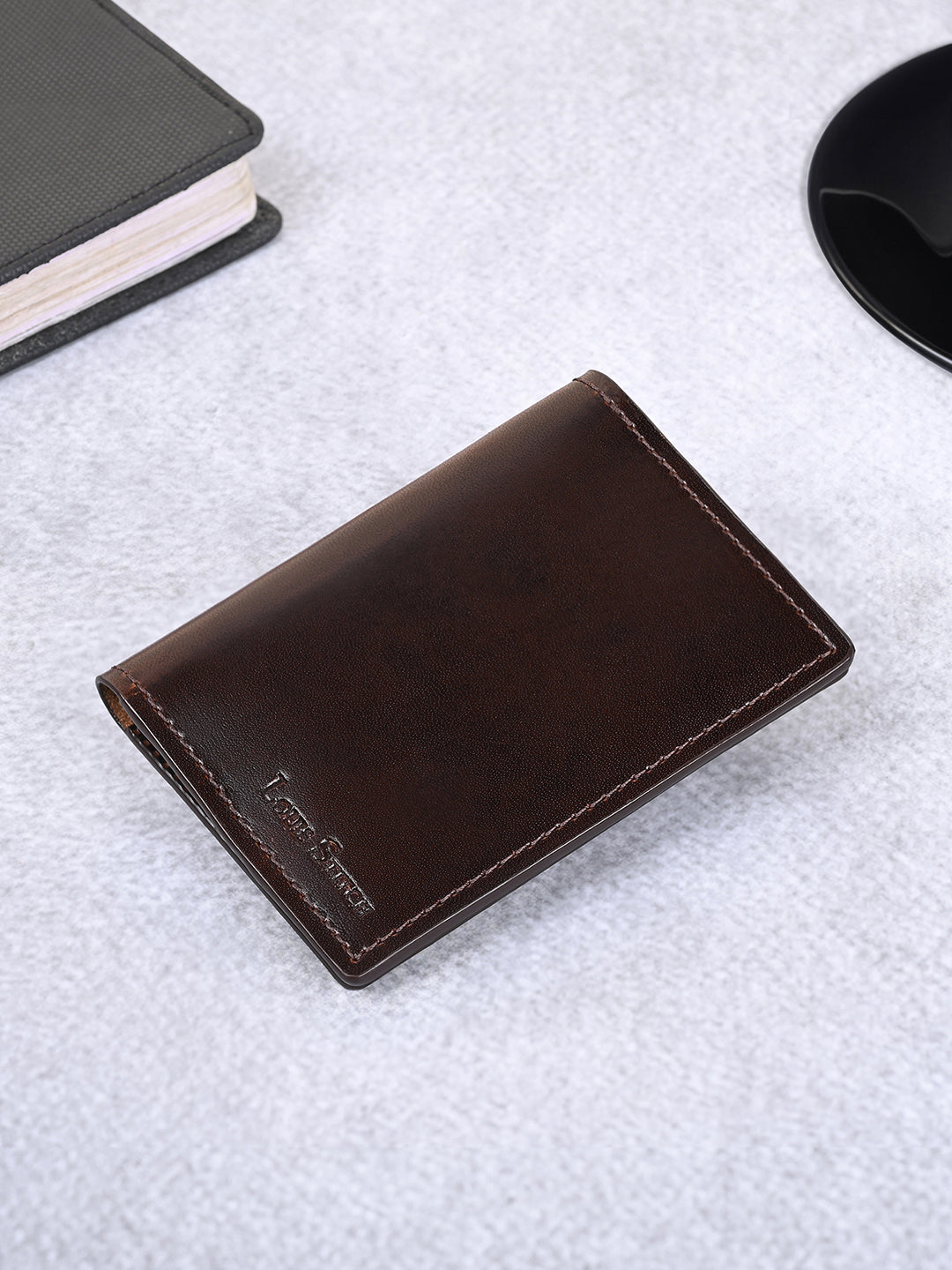 Men's Brown Spanish Leather Two Fold Wallet for Men with RFID Protection