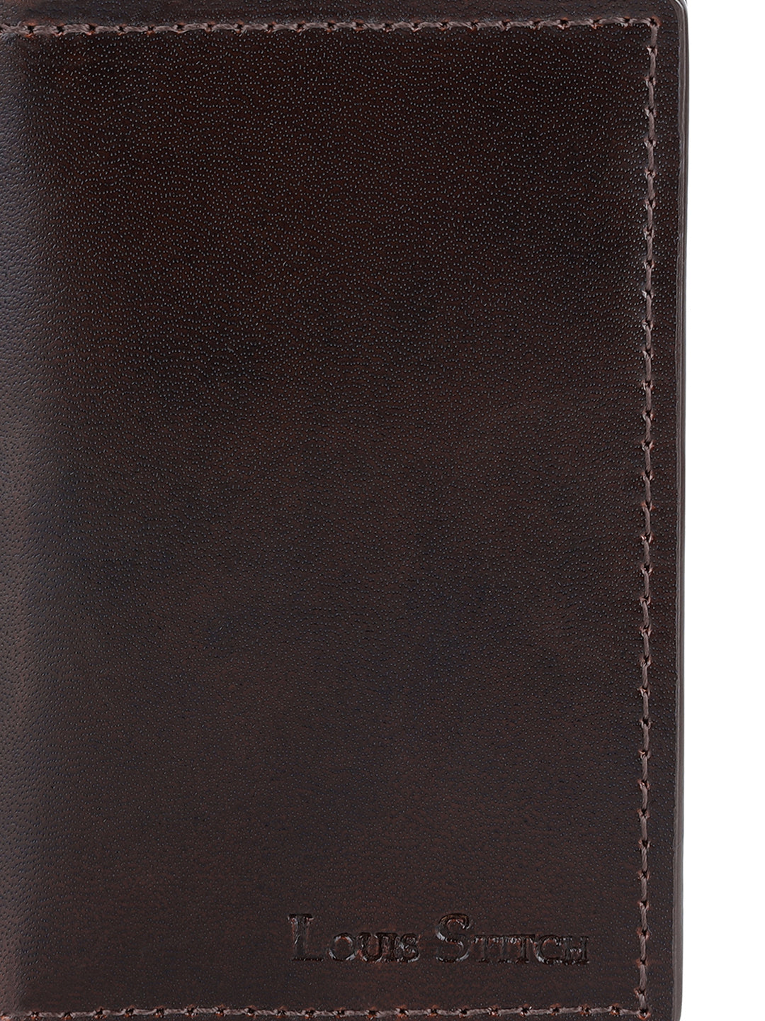 Men's Brown Spanish Leather Two Fold Wallet for Men with RFID Protection