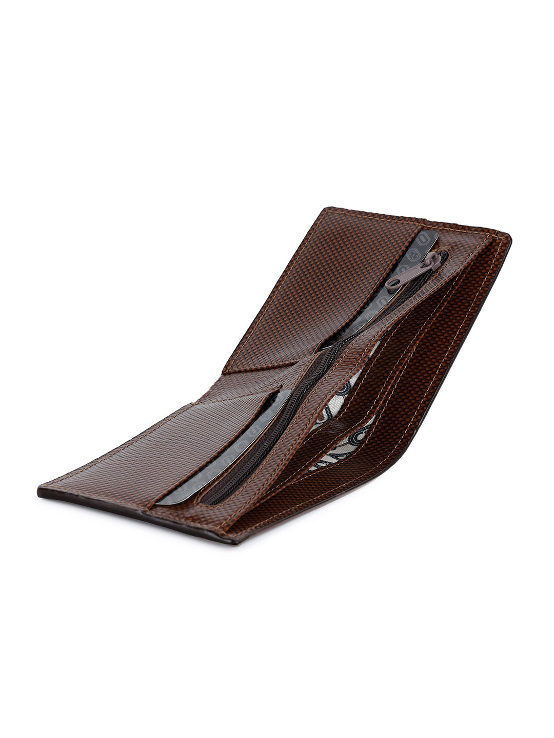 Men's Spanish Leather Brown Two Fold Wallet with RFID Protection