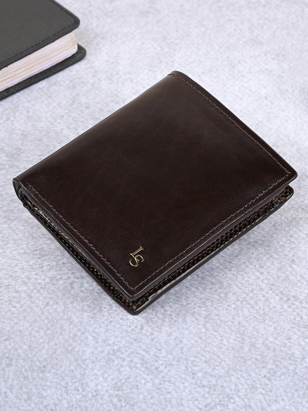 Spanish Leather Men's Brown Bifold Wallet with RFID Protection