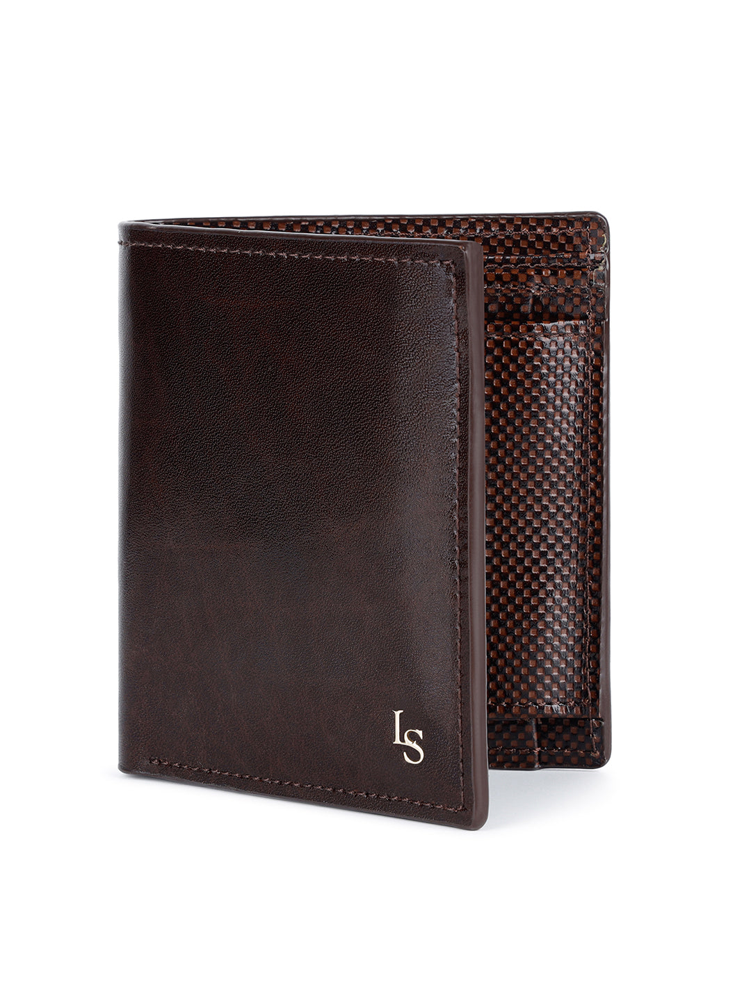 Spanish Leather Men's Brown Bifold Wallet with RFID Protection