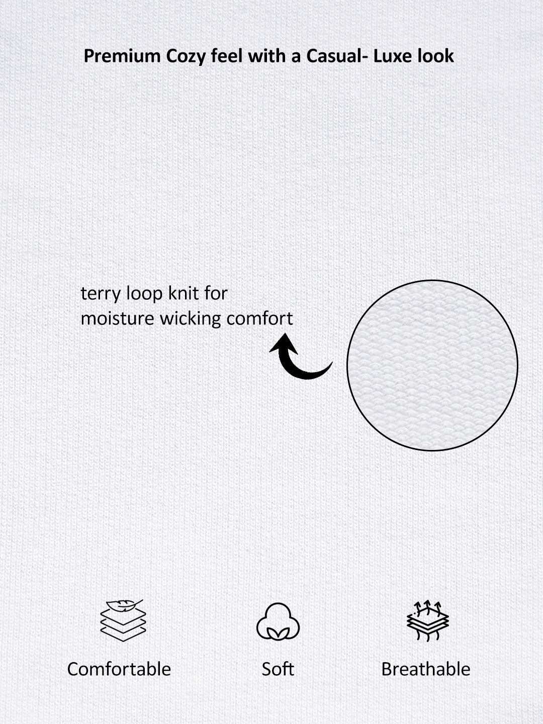 White Rock Ballad Cotton Printed Oversized T-Shirt