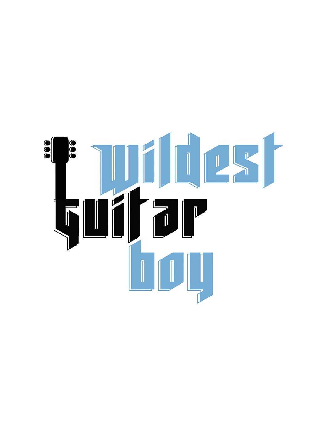 White Rock Ballad Cotton Printed Oversized T-Shirt