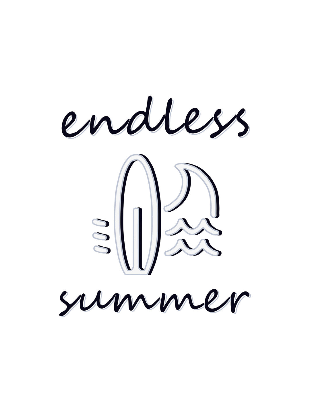 White Rock Ballad Cotton Printed Oversized T-Shirt