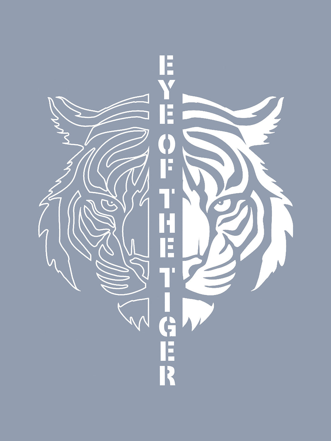 Grey Rock Ballad Cotton Printed Oversized T-Shirt