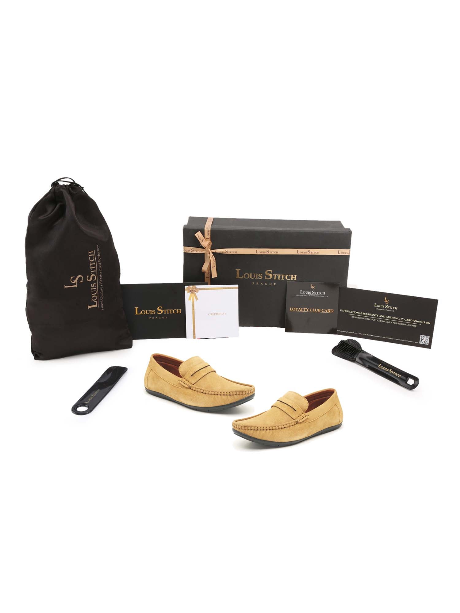 Italian Suede Leather Penny Loafers