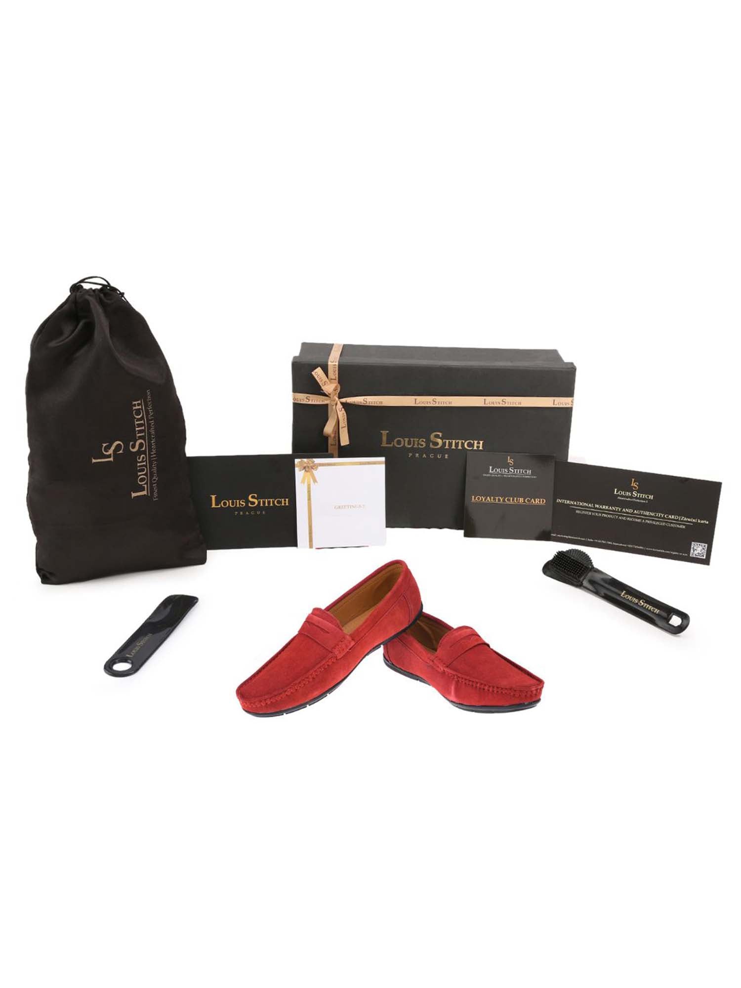 Italian Suede Leather Penny Loafers