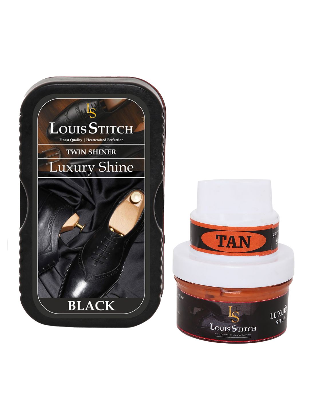 Shoe Twin Shiner And Shoe Cream with Applicator For Leather Items