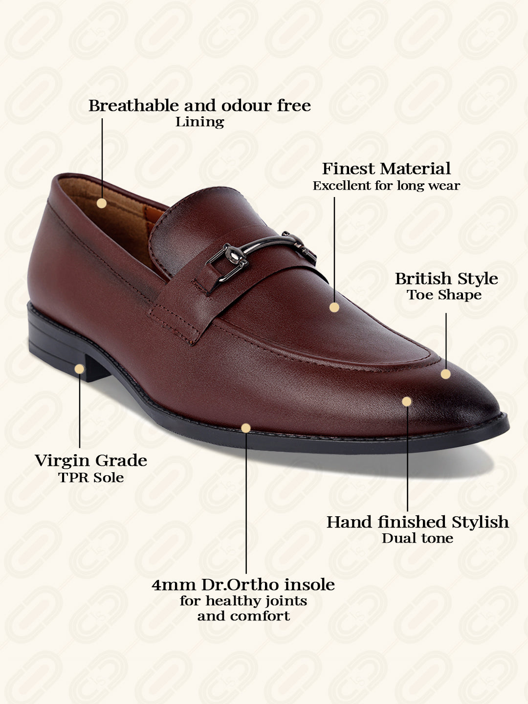 Rosewood Shoes Slipon Style Comfortable Moccasins with Buckle