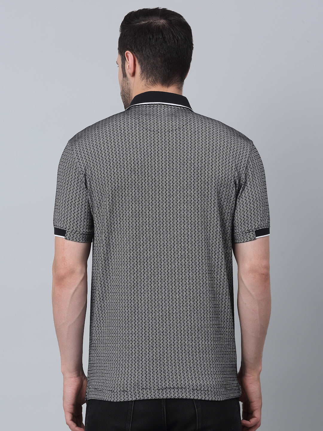 Slim Fit Polo T-shirt for Men Egyptian Cotton Classic fit Business Casual Half sleeves Solid Black Mens Polo Tees