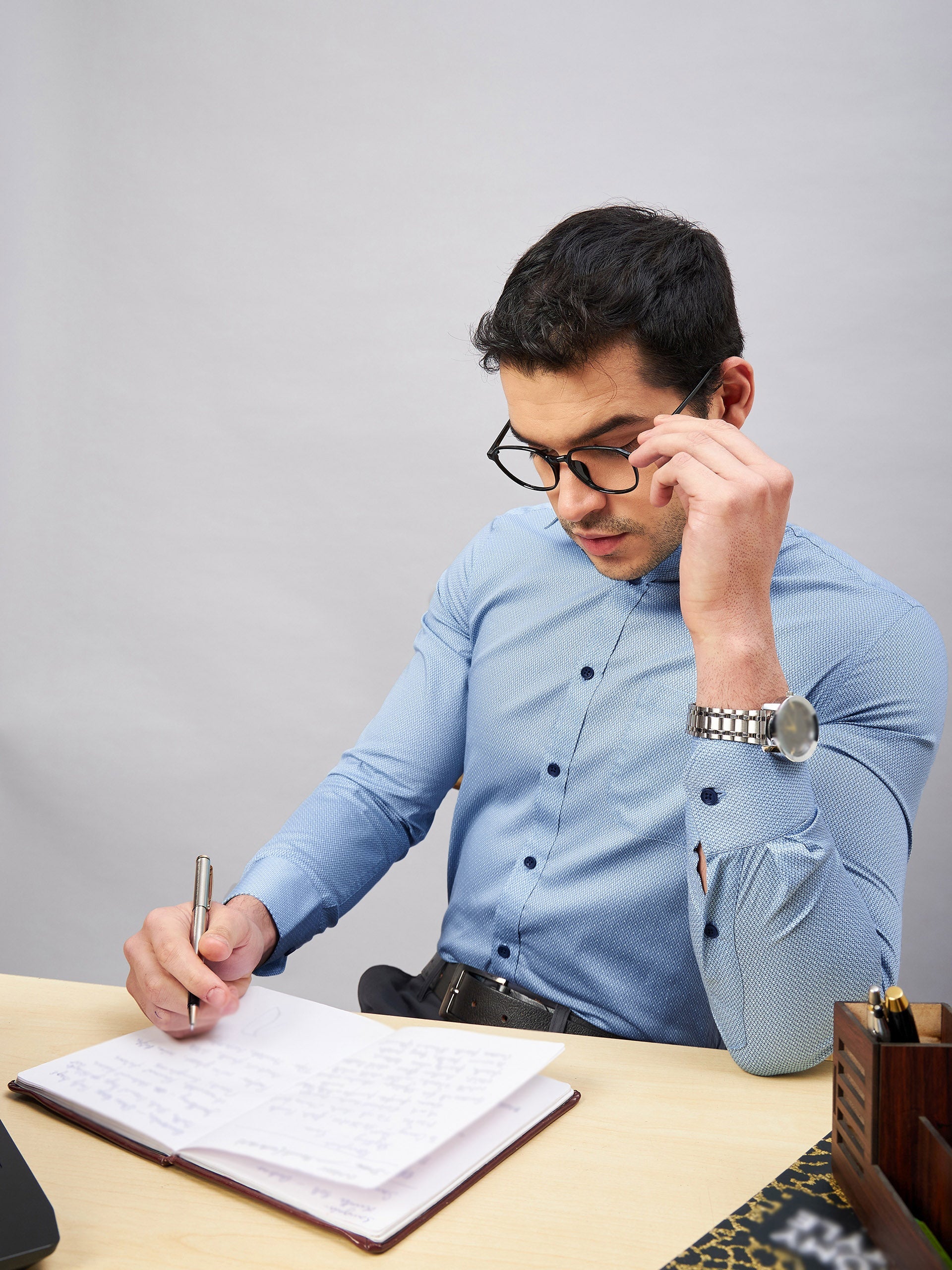 Regular Fit Formal Shirts For Men Perfectly Handfinished Collar & Cuffs