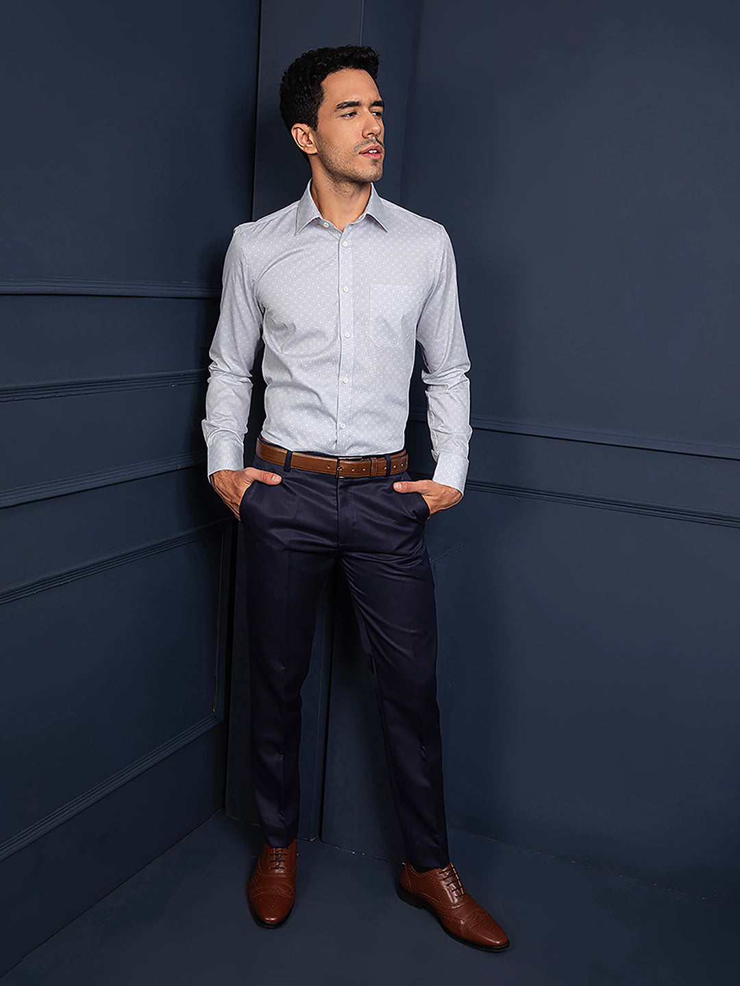 Formal Shirt For Men Luxury Soft Cotton Stylish German Collar Cuffs and Threads Regular Fit Perfectly Handfinished (White)