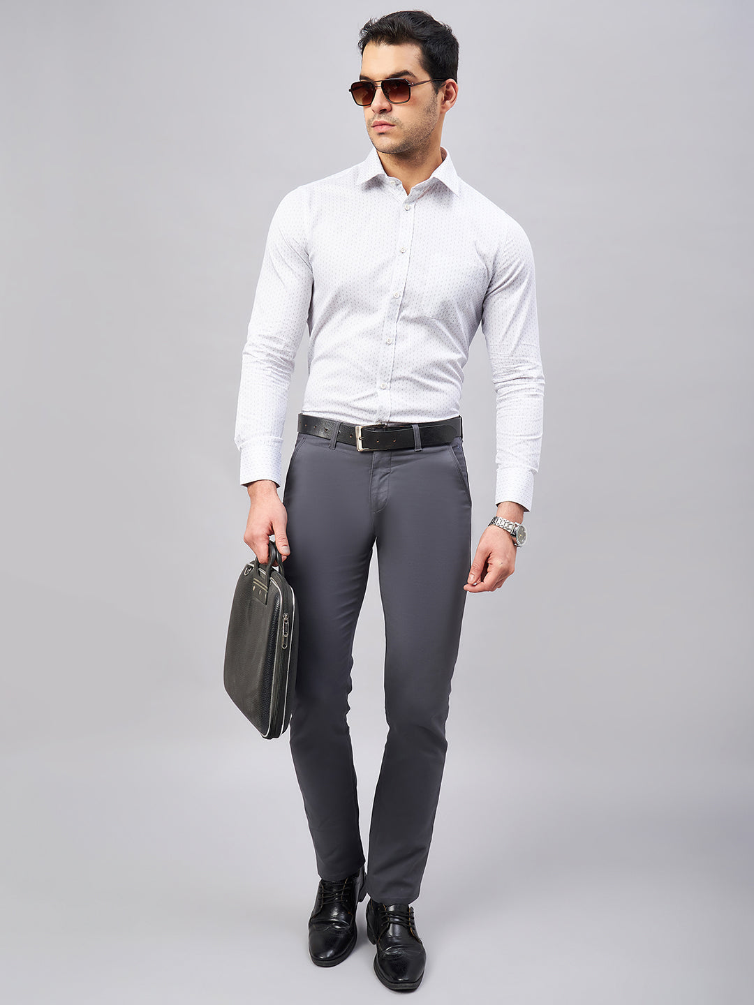Regular Fit Formal Shirts For Men Perfectly Handfinished Collar & Cuffs