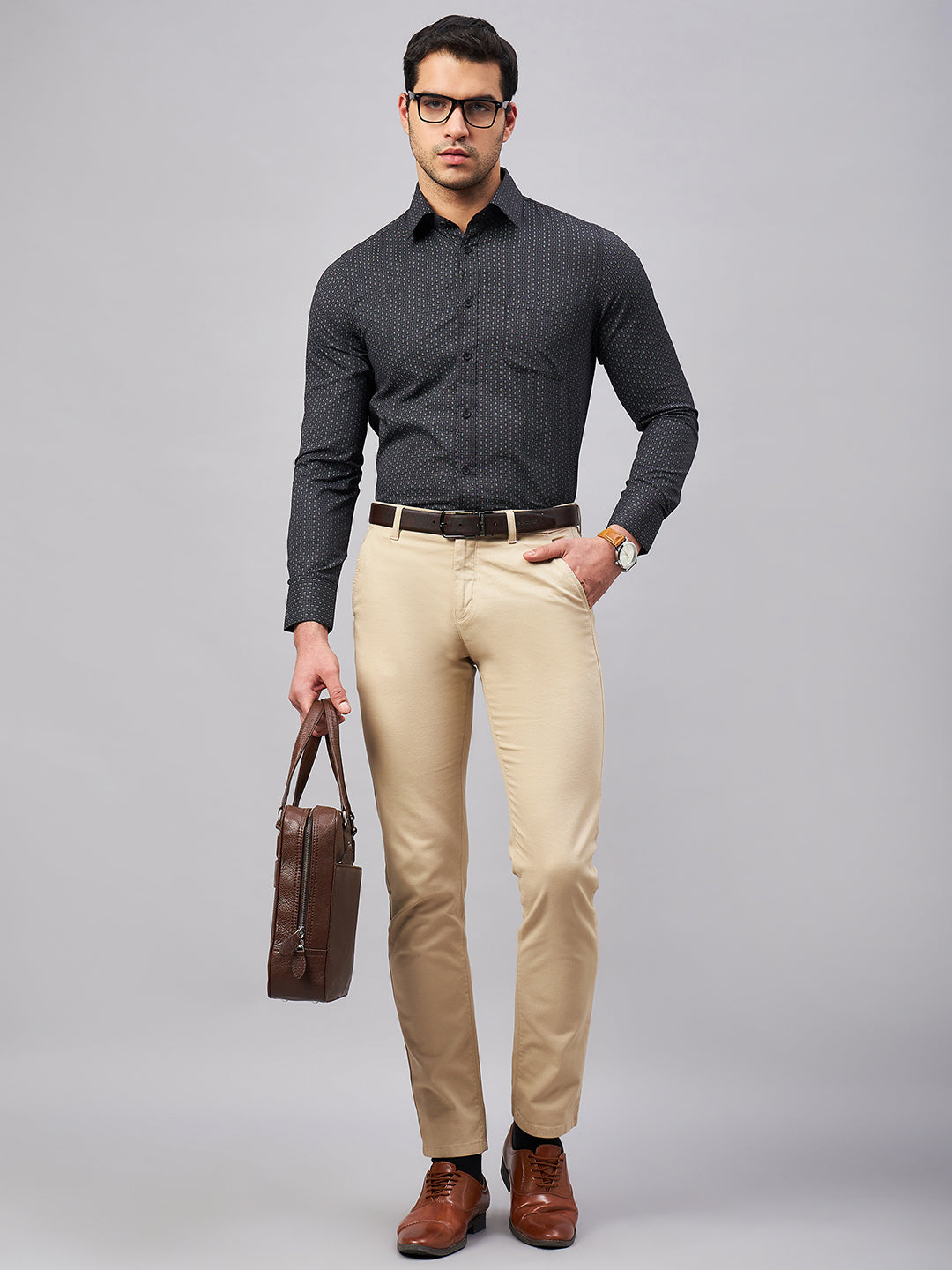 Regular Fit Formal Shirts For Men Perfectly Handfinished Collar & Cuffs