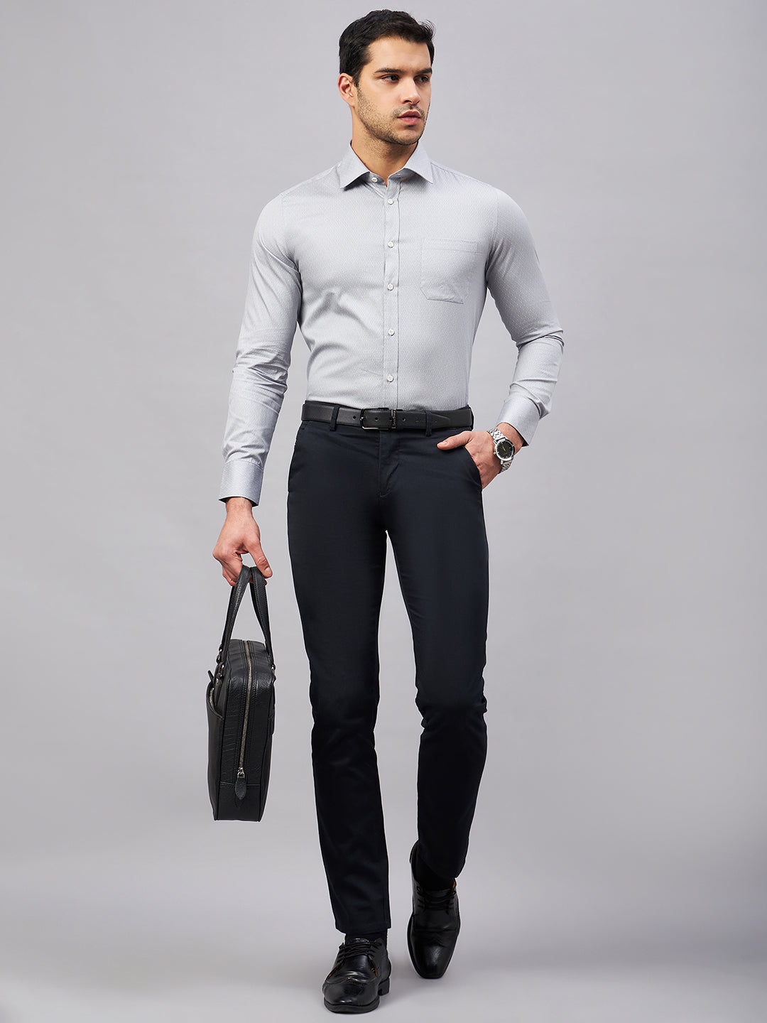 Regular Fit Formal Shirts For Men Perfectly Handfinished Collar & Cuffs