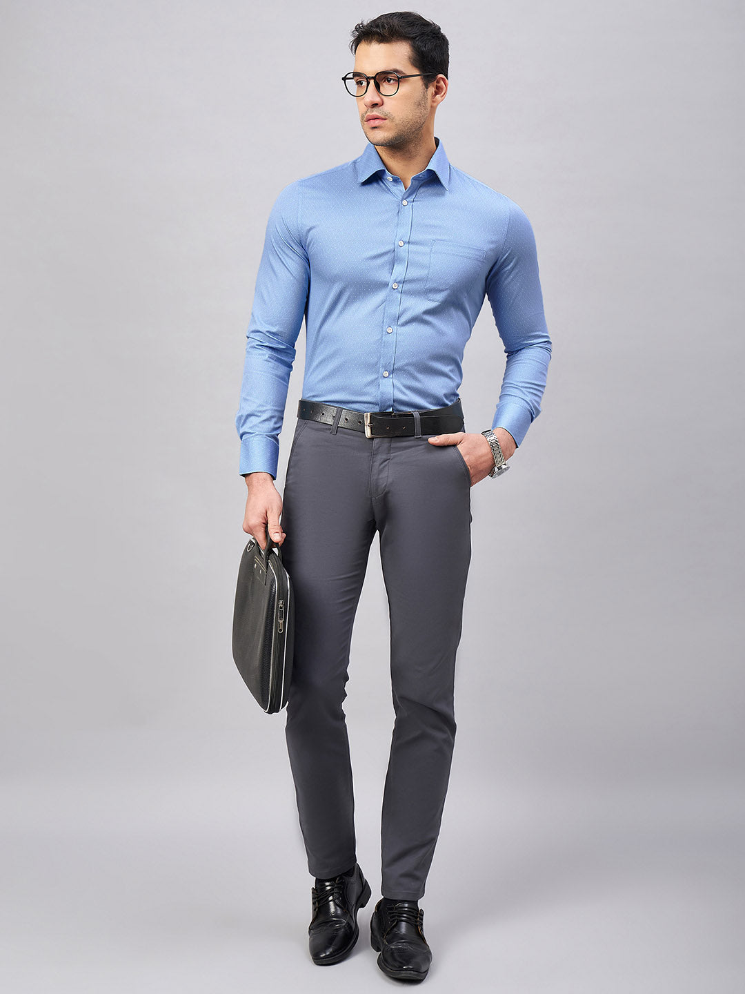 Regular Fit Formal Shirts For Men Perfectly Handfinished Collar & Cuffs