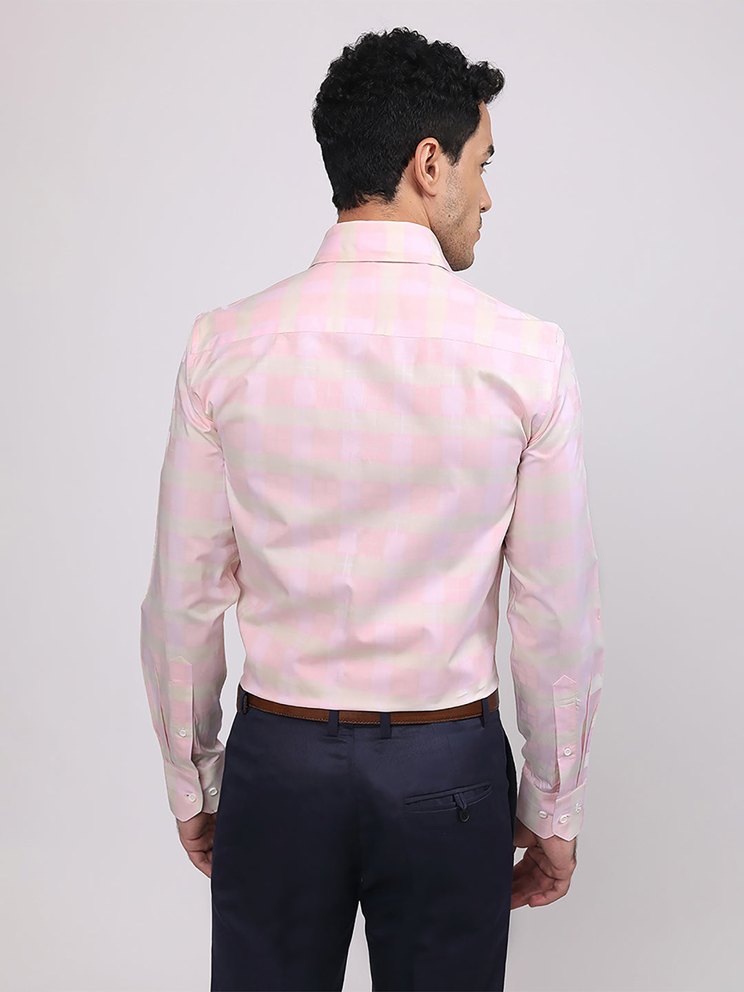 Regular Fit Formal Shirts For Men Perfectly Handfinished Collar & Cuffs