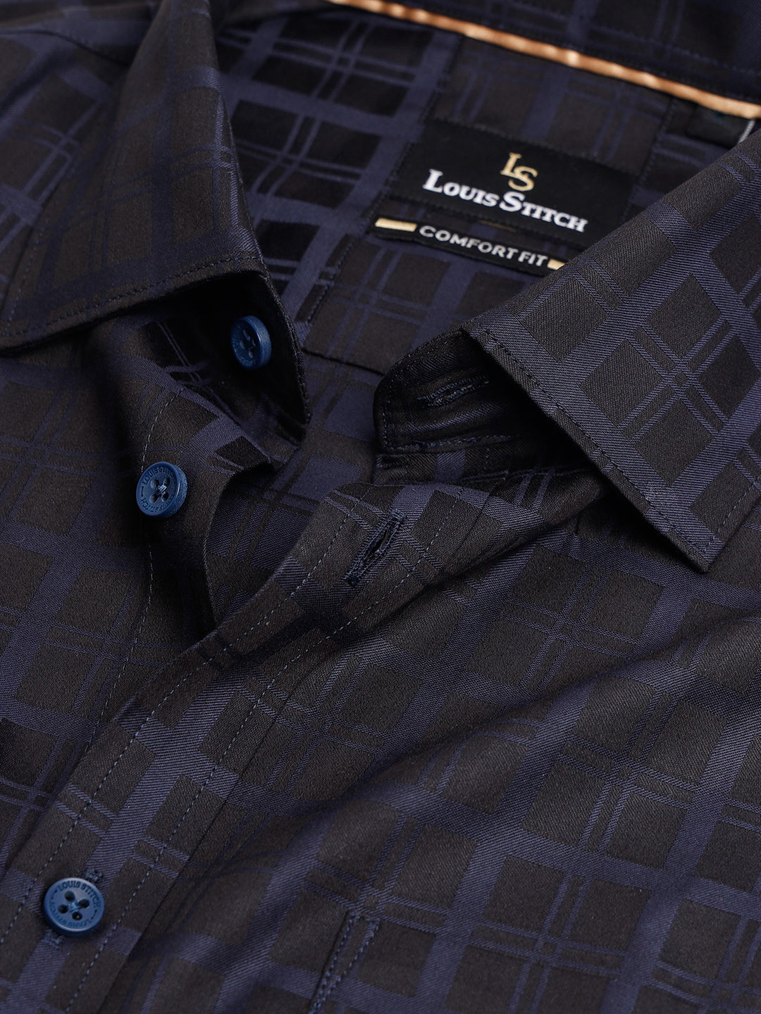 Regular Fit Formal Shirts For Men Perfectly Handfinished Collar & Cuffs