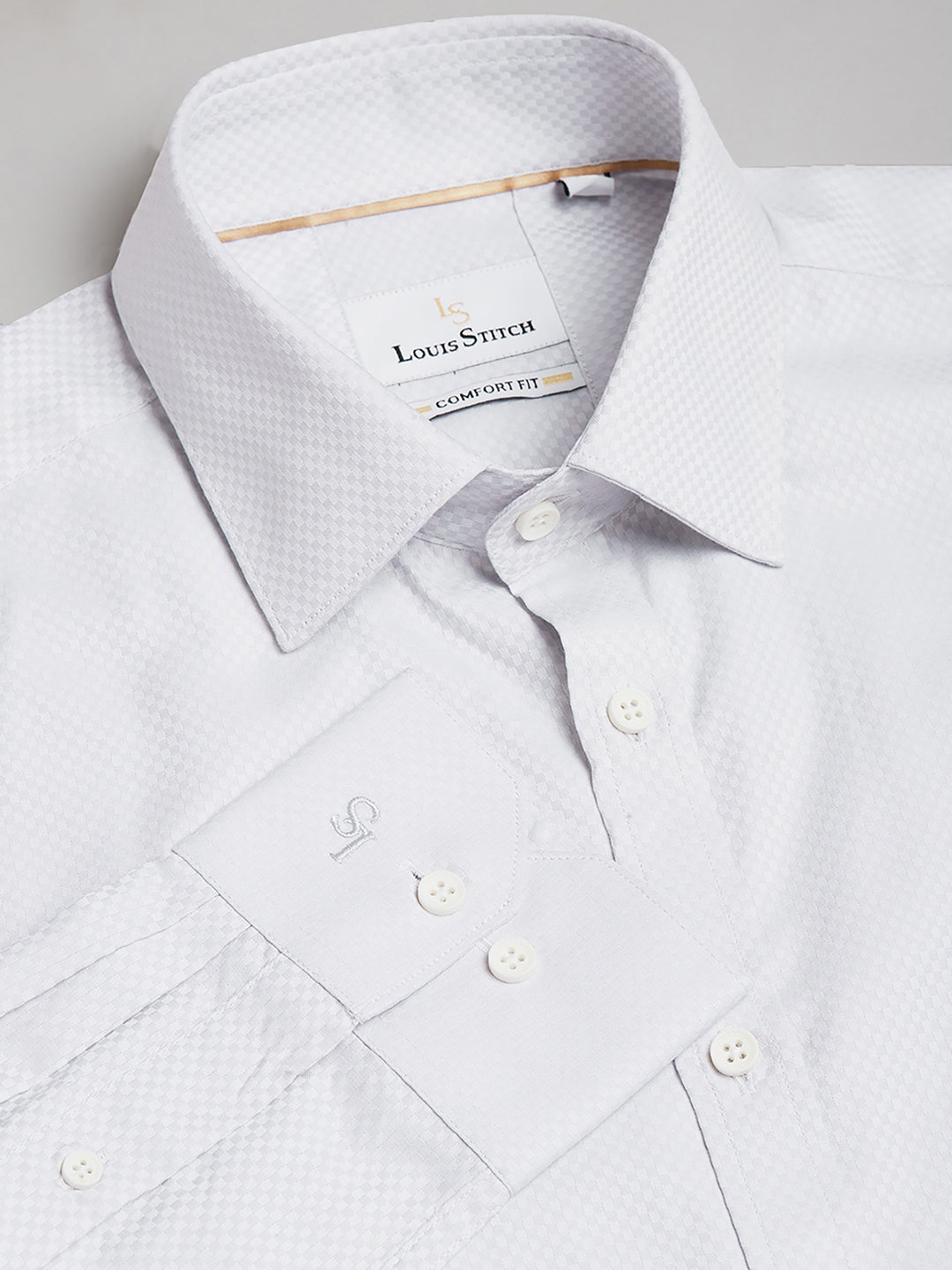 Regular Fit Formal Shirts For Men Perfectly Handfinished Collar & Cuffs