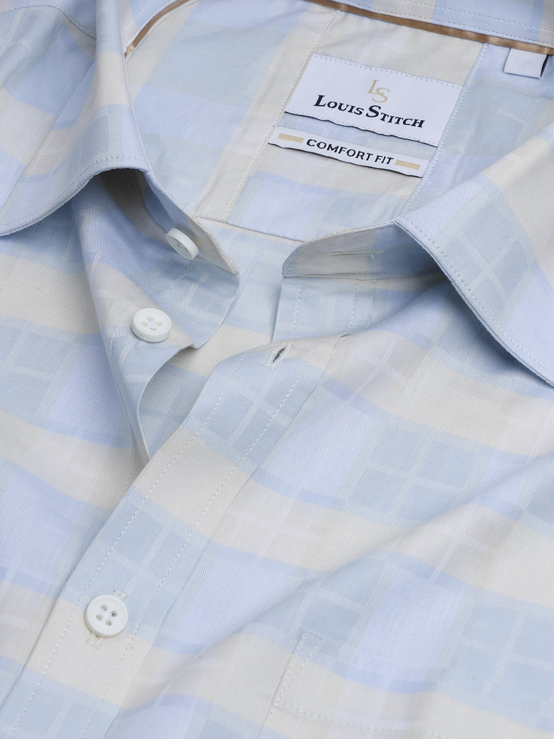 Regular Fit Formal Shirts For Men Perfectly Handfinished Collar & Cuffs
