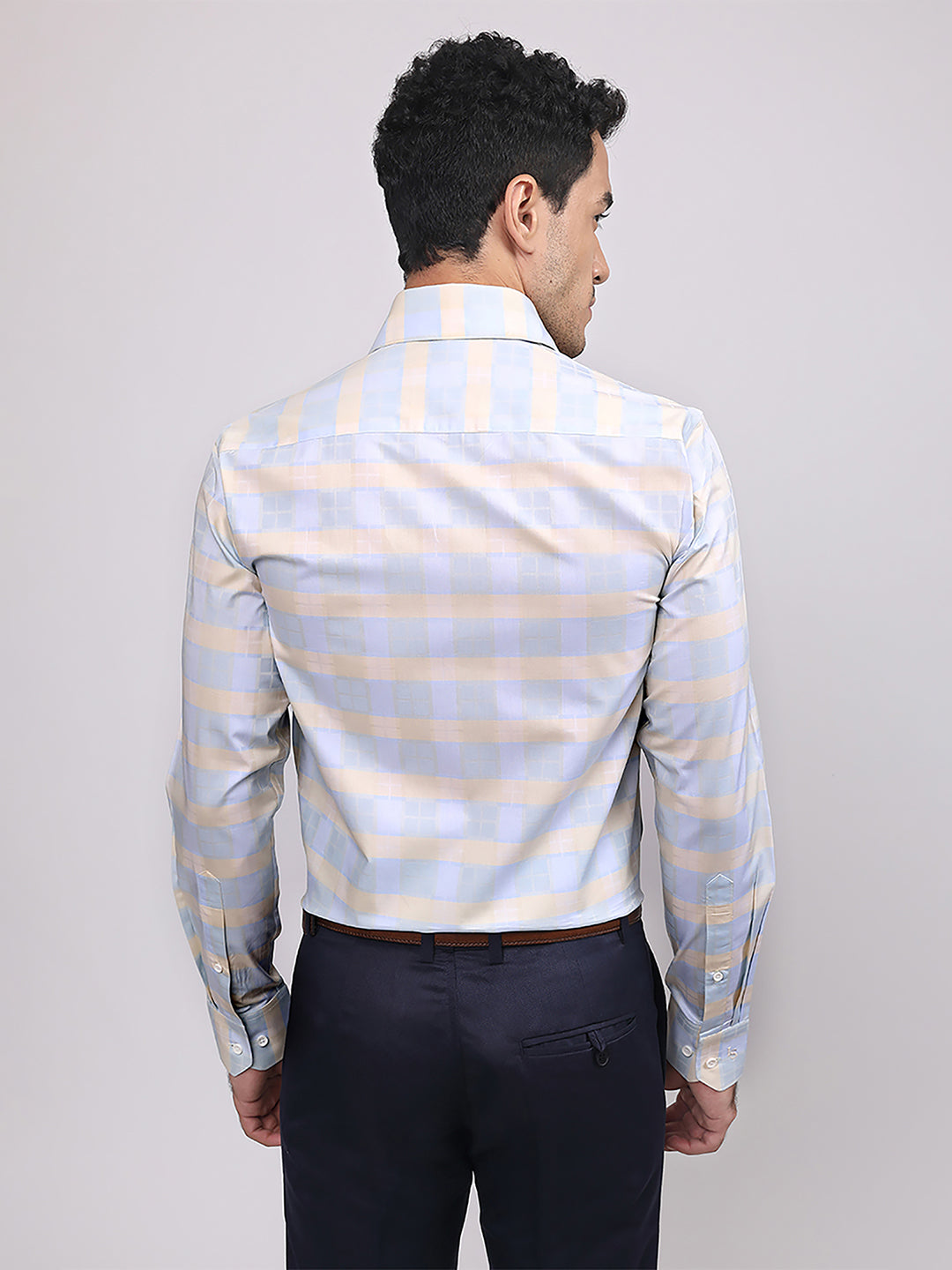 Regular Fit Formal Shirts For Men Perfectly Handfinished Collar & Cuffs