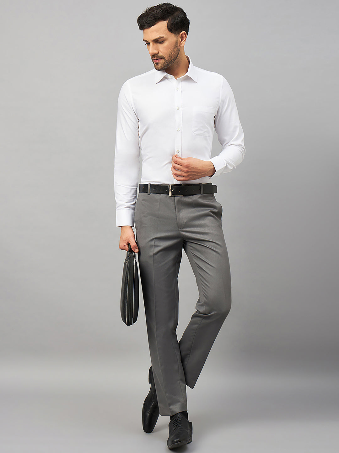 Regular Fit Formal Shirts For Men Perfectly Handfinished Collar & Cuffs