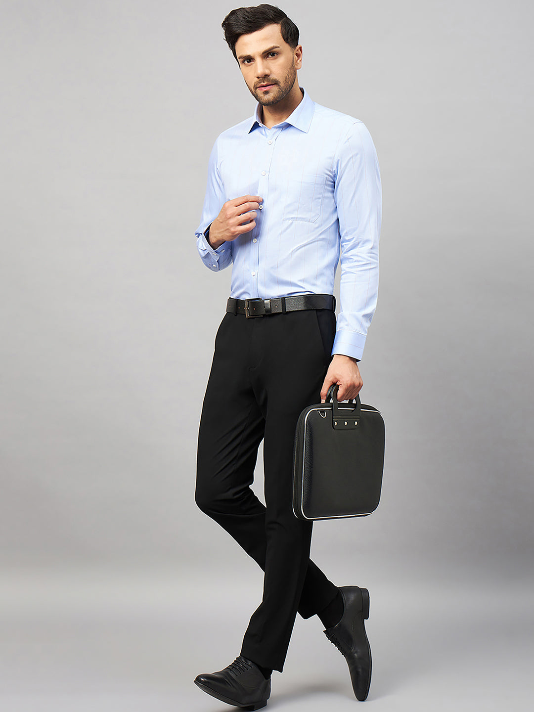 Regular Fit Formal Shirts For Men Perfectly Handfinished Collar & Cuffs