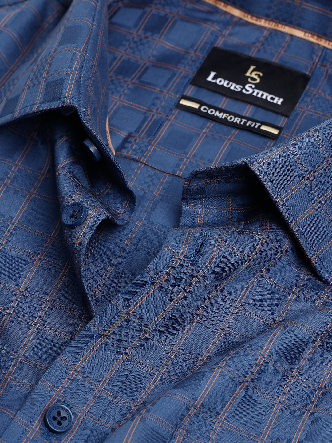 Regular Fit Formal Shirts For Men Perfectly Handfinished Collar & Cuffs