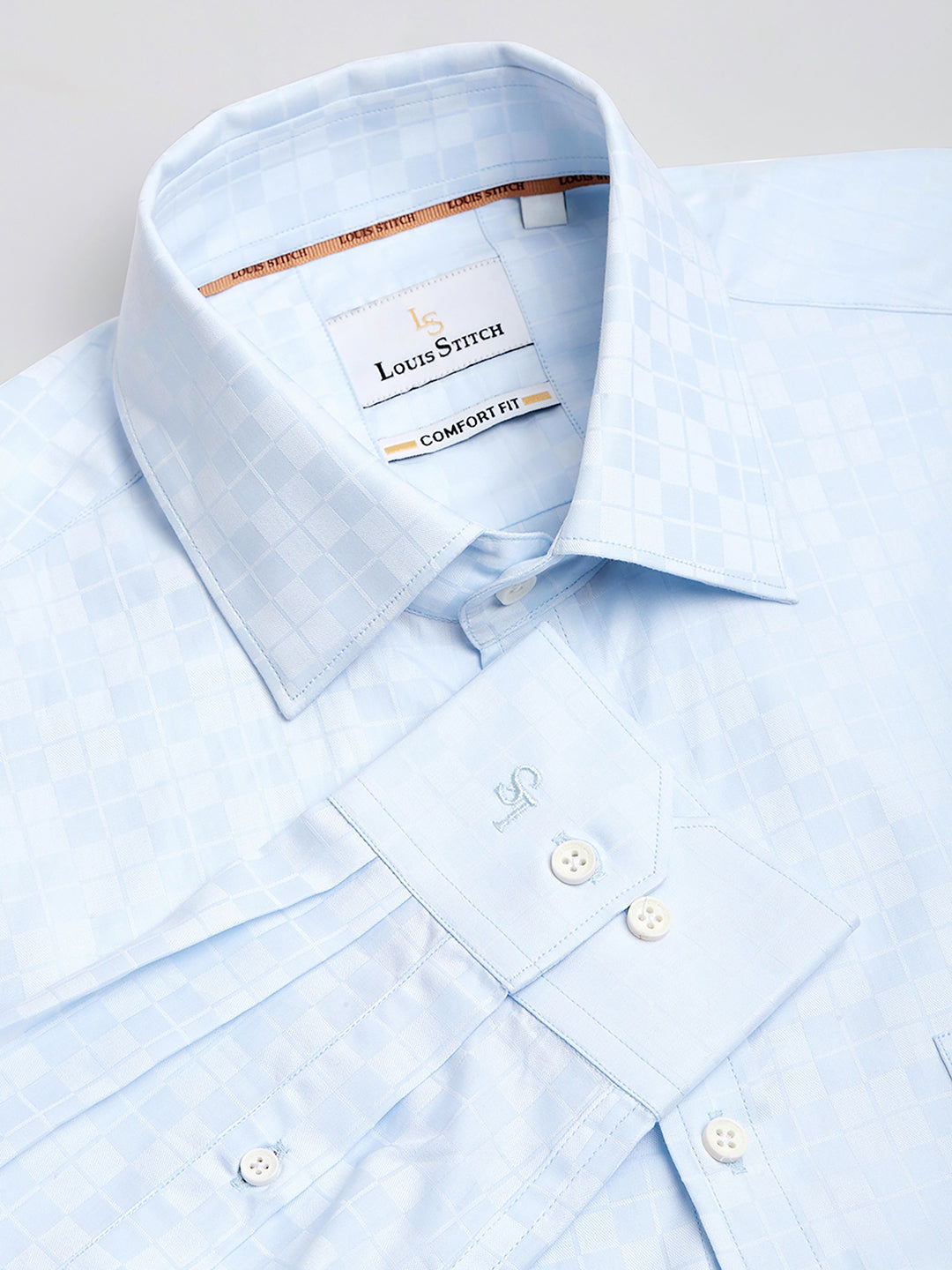 Regular Fit Formal Shirts For Men Perfectly Handfinished Collar & Cuffs