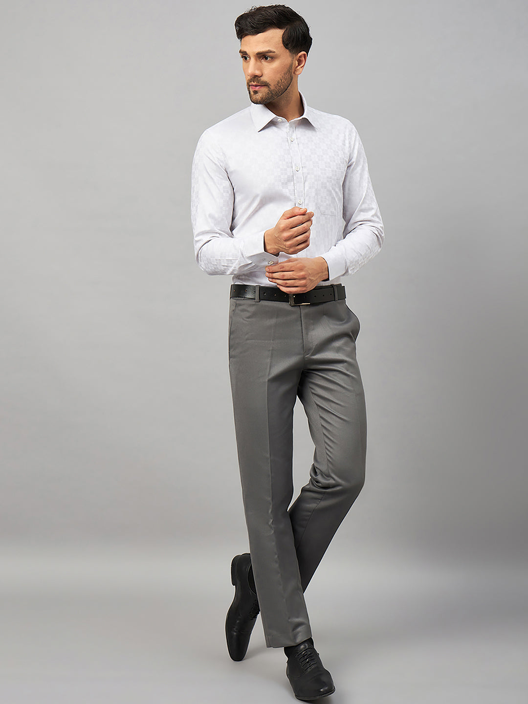 Regular Fit Formal Shirts For Men Perfectly Handfinished Collar & Cuffs