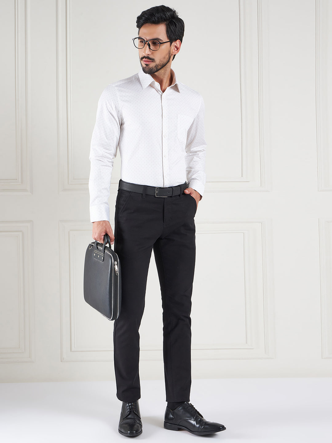 Regular Fit Geometric Multi-Color Shirt For Men
