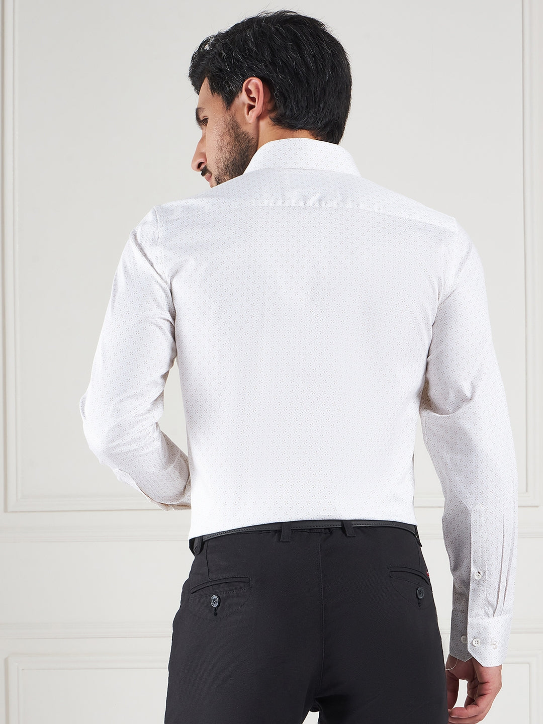 Regular Fit Geometric Multi-Color Shirt For Men